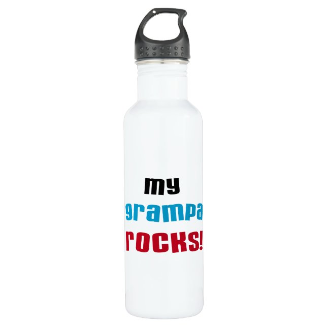 My Grampa Rocks 710 Ml Water Bottle (Front)