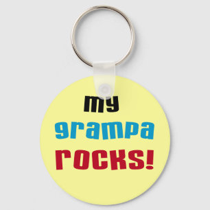 My Grampa Rocks T shirts and Gifts Keychain