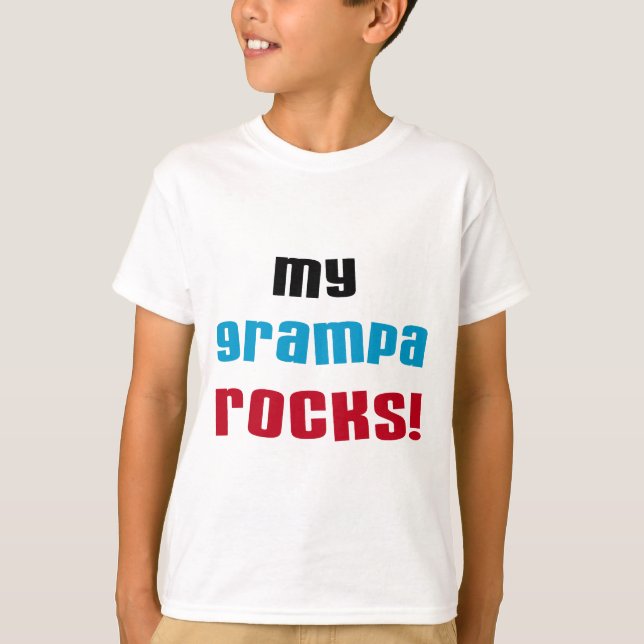 My Grampa Rocks T-shirts et cadeaux (Devant)