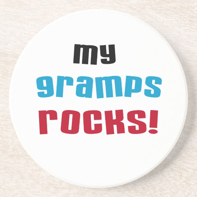 My Gramps Rocks T-shirts and Gifts Coaster (Front)