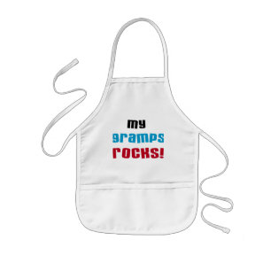 My Gramps Rocks T-shirts and Gifts Kids Apron