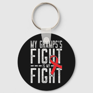 My Gramps's Fight is My Fight Blood Cancer Awarene Keychain