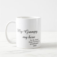 My Grampy My Hero Grandpa Coffee Mug