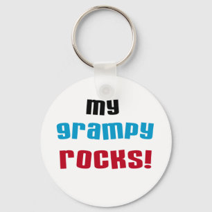 My Grampy Rocks T shirts and Gifts Keychain