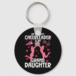 My Granddaughter Cheer Grandma Cheerleading Grandm Keychain