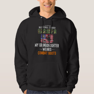 My Granddaughter Wears Combat Boots National Guard Hoodie