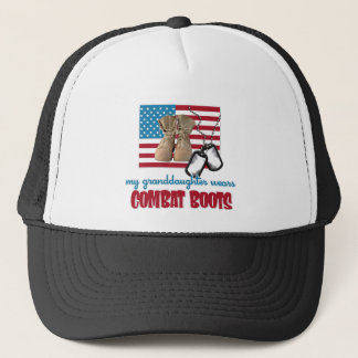My Granddaughter wears combat boots Trucker Hat