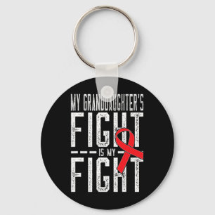 My Granddaughter's Fight is My Fight Blood Cancer Keychain