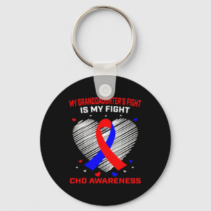 My Granddaughters Fight Is My Fight Chd Awareness Keychain