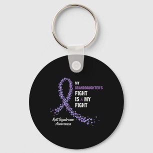 My Granddaughter's Fight Is My Fight Rett Syndrome Keychain