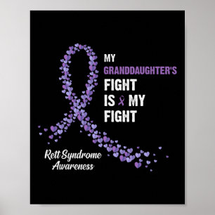 My Granddaughter's Fight Is My Fight Rett Syndrome Poster