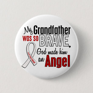 My Grandfather Is An Angel Lung Cancer 2 Inch Round Button