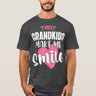 My Grandkids Make Me Smile Grandmother Gifts T-Shirt