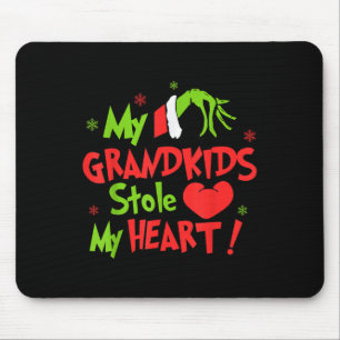 My Grandkids Stole Funny My Heart Matching Mouse Pad