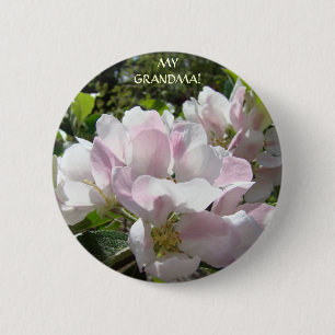 MY GRANDMA! Button Gift HOLIDAYS Birthdays Blossom
