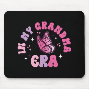 My Grandma Era Funny Butterfly Groovy Retro Mother Mouse Pad