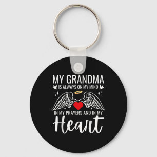 My Grandma Guardian Angel Heaven Memorial Love Keychain