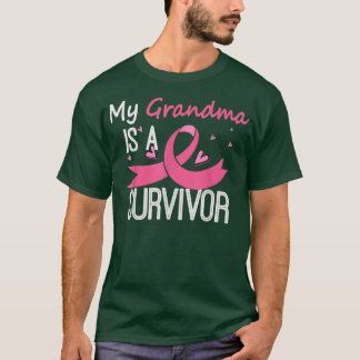 My Grandma Is A Survivor Breast Cancer Awareness T-Shirt