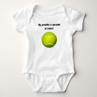My Grandma Is Awesome At Tennis Baby Bodysuit