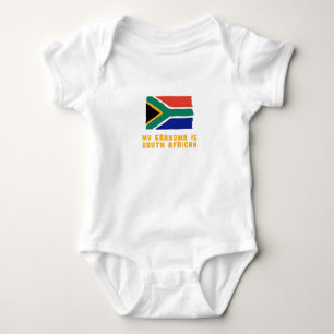 My Grandma is South African baby bodysuit