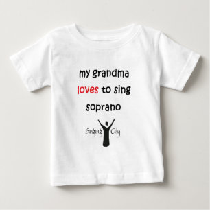 My grandma loves to sing soprano baby T-Shirt