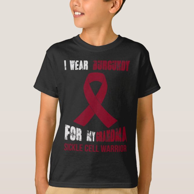 MY GRANDMA - MY SICKLE CELL WARRIOR  T-Shirt (Front)