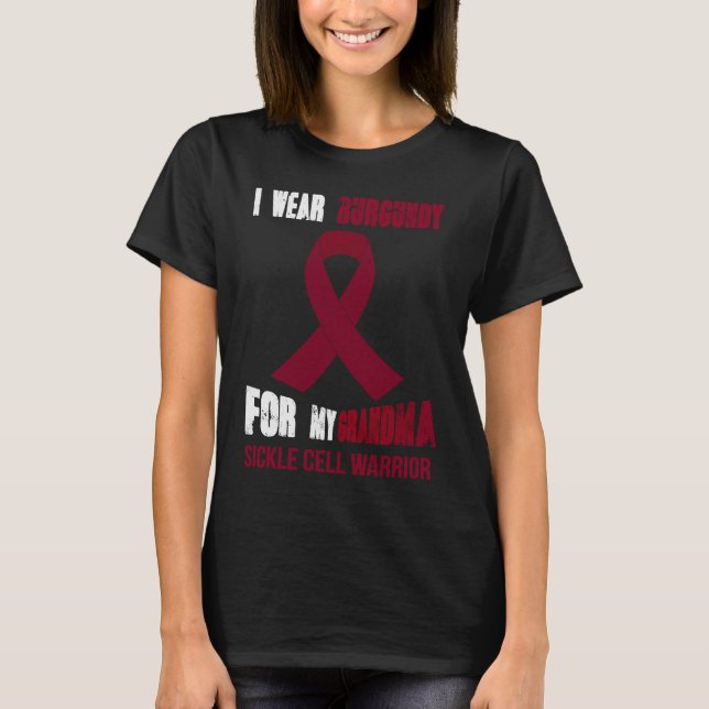 MY GRANDMA MY SICKLE CELL WARRIOR T-Shirt (Front)