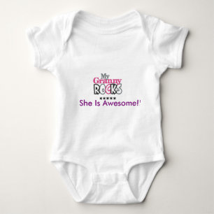 My Grandma Rocks !!!!!!!! Baby Bodysuit