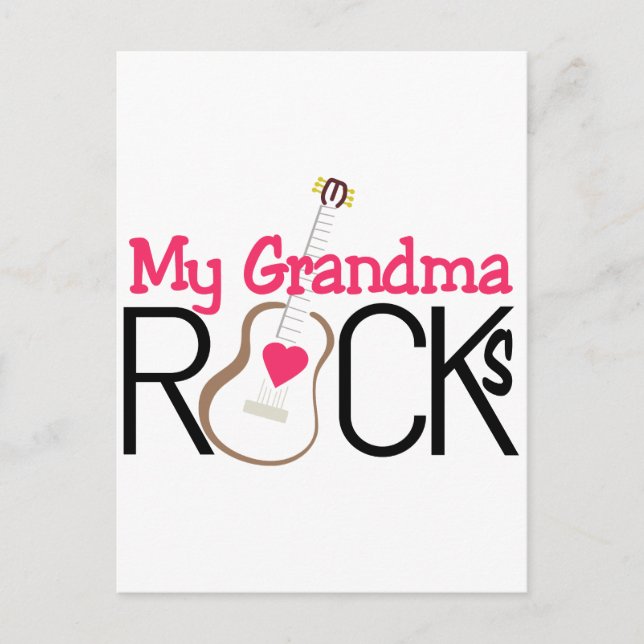 My Grandma Rocks Postcard (Front)