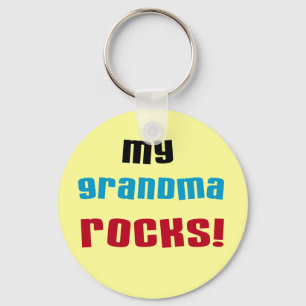 My Grandma Rocks T-shirts and Gifts Keychain