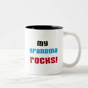 My Grandma Rocks T-shirts and Gifts Two-Tone Coffee Mug