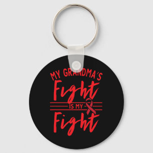 My Grandma's Fight Is My Fight Blood Cancer Awaren Keychain