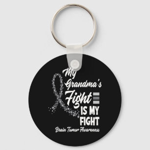My Grandmas Fight Is My Fight Brain Tumour Keychain