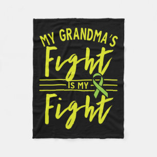My Grandma's Fight Is My Fight Kidney Disease Awar Fleece Blanket