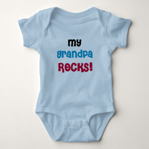 My Grandpa Rocks Baby Bodysuit
