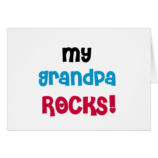 My Grandpa Rocks Tshirts and Gifts (Front Horizontal)