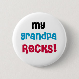 My Grandpa Rocks Tshirts and Gifts 2 Inch Round Button