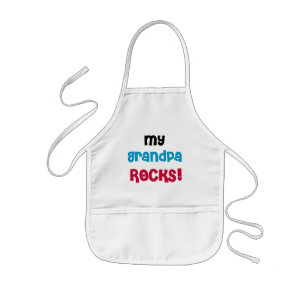 My Grandpa Rocks Tshirts and Gifts Kids Apron