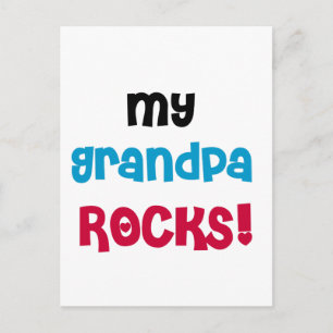 My Grandpa Rocks Tshirts and Gifts Postcard