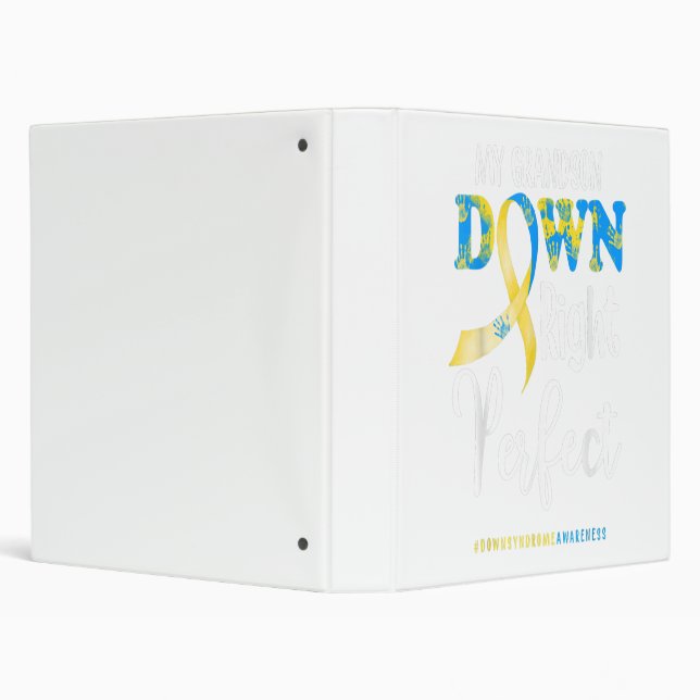 My grandson down right perfect down syndrome gift binder (Background)
