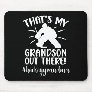 My Grandson Hockey Grandma Ice Hockey Player Grand Mouse Pad