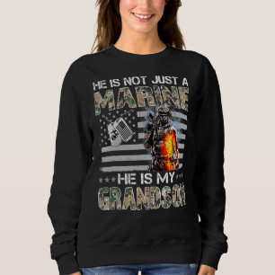 My Grandson Is A Marine Proud Grandma Proud Grandp Sweatshirt