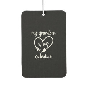 My Grandson Is My Valentine Cute Valentines Air Freshener