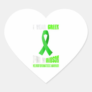 My Grandson My Neurofibromatosis Warrior Gift Heart Sticker