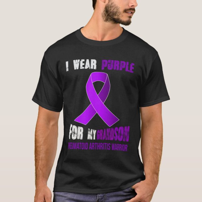 MY GRANDSON  MY RHEUMATOID ARTHRITIS WARRIOR T-Shirt (Front)