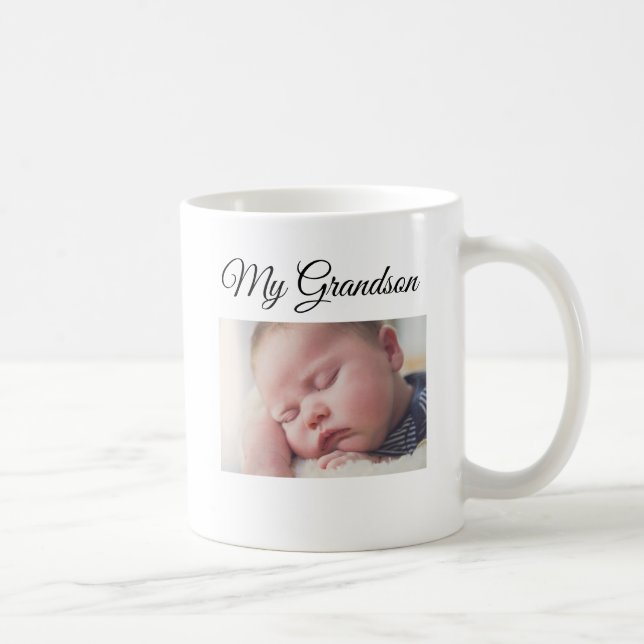 My Grandson Personalized Photo Coffee Mug (Right)