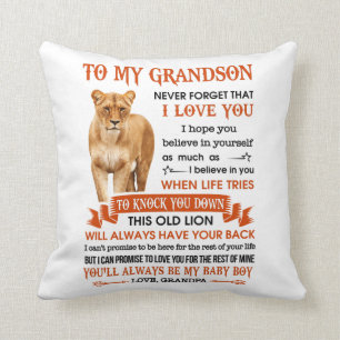 My Grandson Throw Pillow