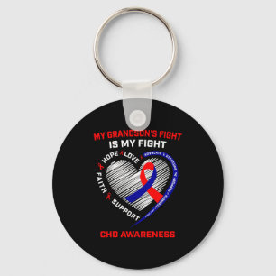 My Grandsons Fight Is My Fight Chd Heart Disease A Keychain