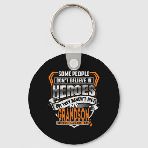 My Grandson's Fight is My Fight Leukaemia Awarenes Keychain