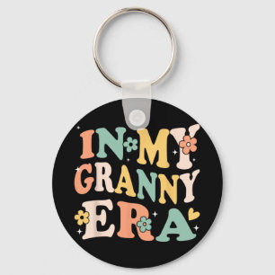 My Granny Era Funny Sarcastic Groovy Retro Mothers Keychain